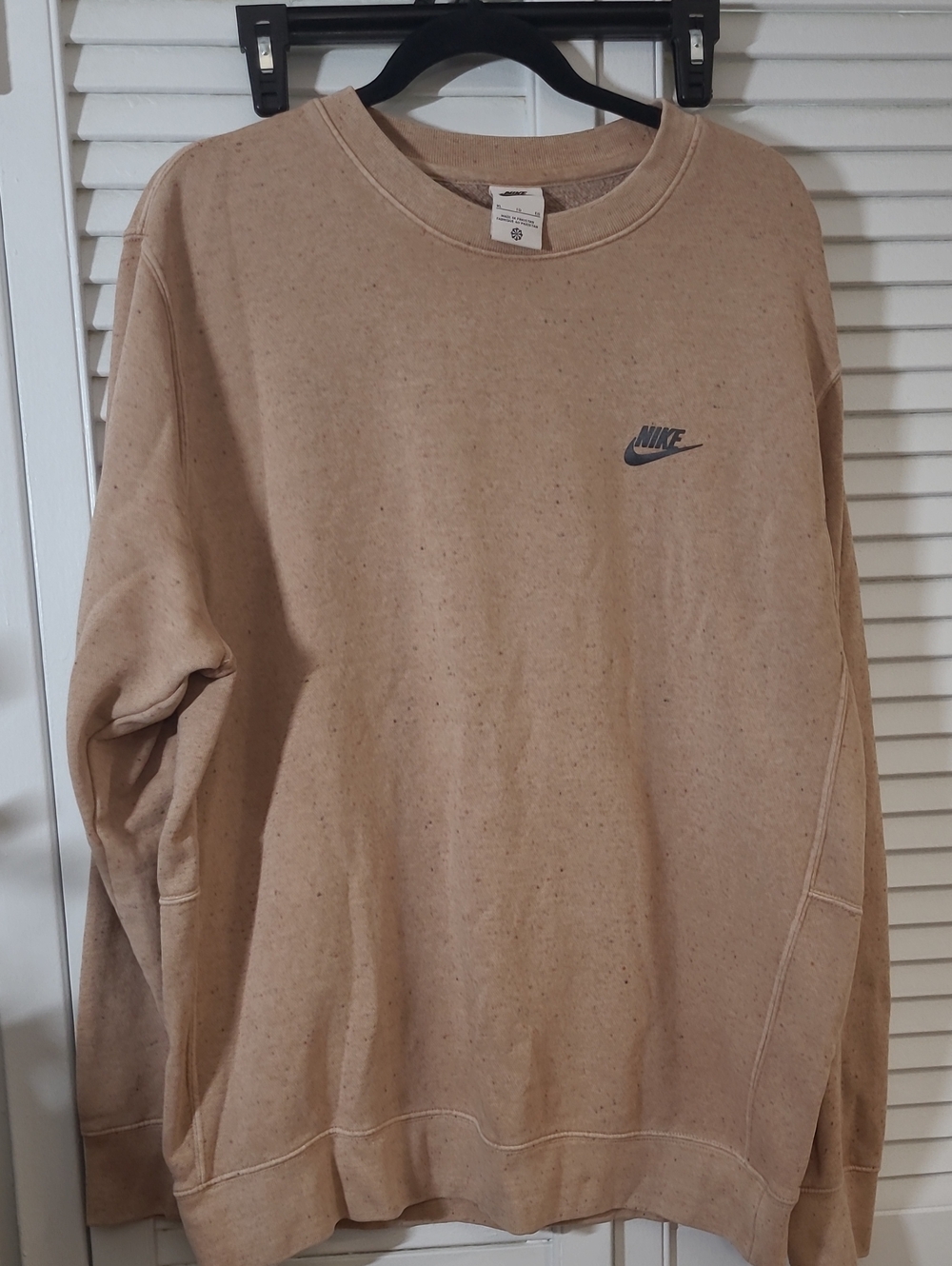 Nike Tan Speckled Crewneck Sweatshirt